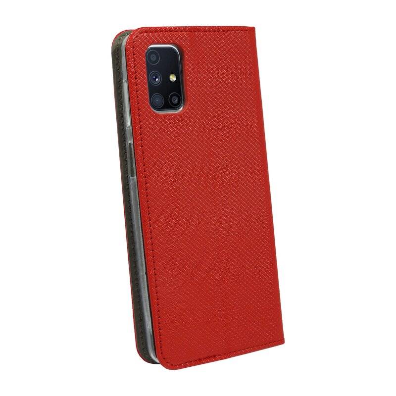 cofi1453 Buch Tasche "Smart" kompatibel mit SAMSUNG GALAXY M51 ( M515F ) Handy Hülle Etui Brieftasche Schutzhülle mit Standfunktion, Kartenfach Rot
