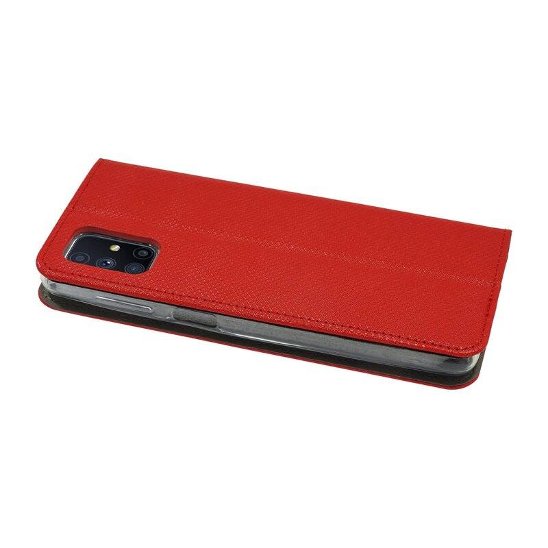 cofi1453 Buch Tasche "Smart" kompatibel mit SAMSUNG GALAXY M51 ( M515F ) Handy Hülle Etui Brieftasche Schutzhülle mit Standfunktion, Kartenfach Rot