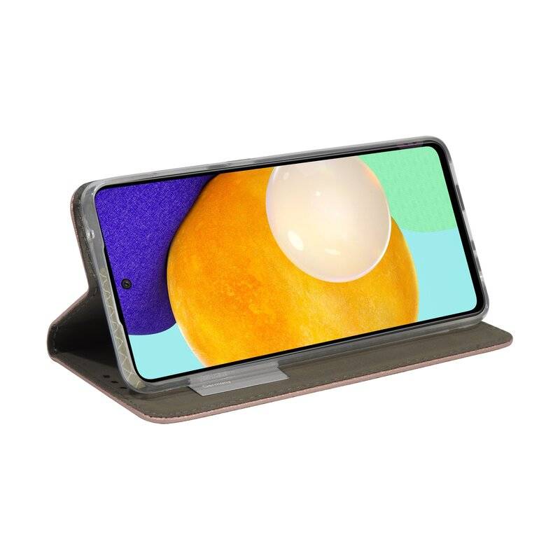 cofi1453 Buch Tasche "Smart" kompatibel mit SAMSUNG GALAXY A52 ( A525F ) Handy Hülle Etui Brieftasche Schutzhülle mit Standfunktion, Kartenfach Rosa