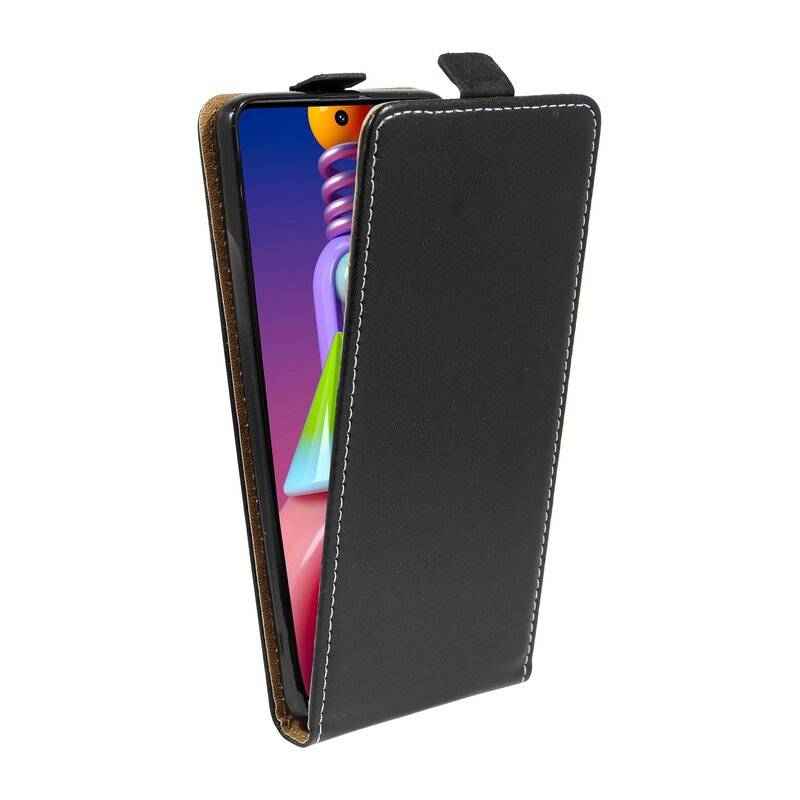 cofi1453® Flip Case kompatibel mit Samsung Galaxy M51 (M515F) Handy Tasche vertikal aufklappbar Schutzhülle Klapp Hülle Schwarz