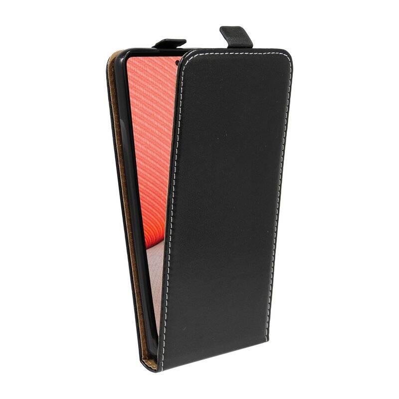 cofi1453® Flip Case kompatibel mit Samsung Galaxy A72 (A725F) Handy Tasche vertikal aufklappbar Schutzhülle Klapp Hülle Schwarz