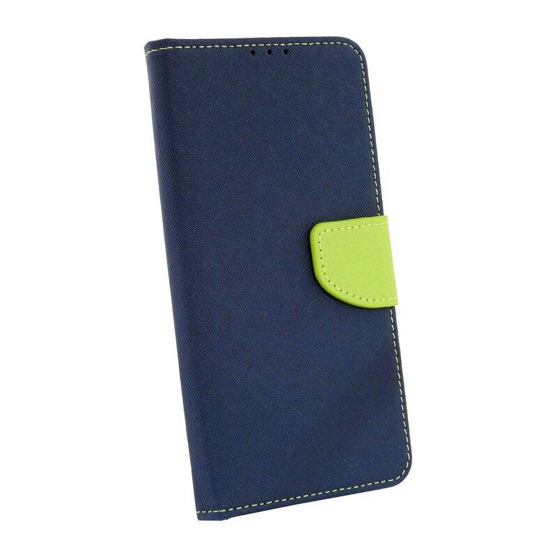 cofi1453® Buch Tasche "Fancy" kompatibel mit SAMSUNG GALAXY A12 (A125F) Handy Hülle Etui Brieftasche Schutzhülle mit Standfunktion, Kartenfach Blau