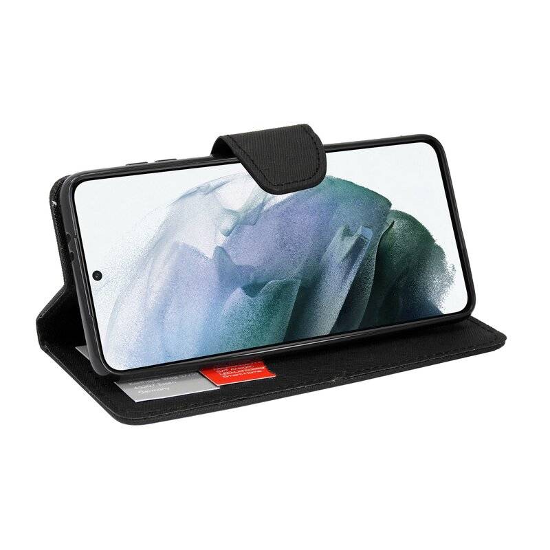 cofi1453® Buch Tasche "Fancy" kompatibel mit SAMSUNG GALAXY S21 PLUS (G996F) Handy Hülle Etui Brieftasche Schutzhülle mit Standfunktion, Kartenfach