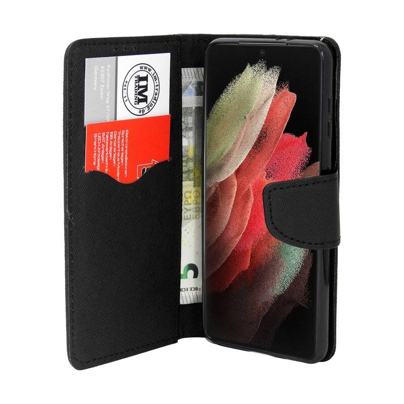 cofi1453® Buch Tasche "Fancy" kompatibel mit SAMSUNG GALAXY S21 ULTRA (G998B) Handy Hülle Etui Brieftasche Schutzhülle mit Standfunktion, Kartenfac