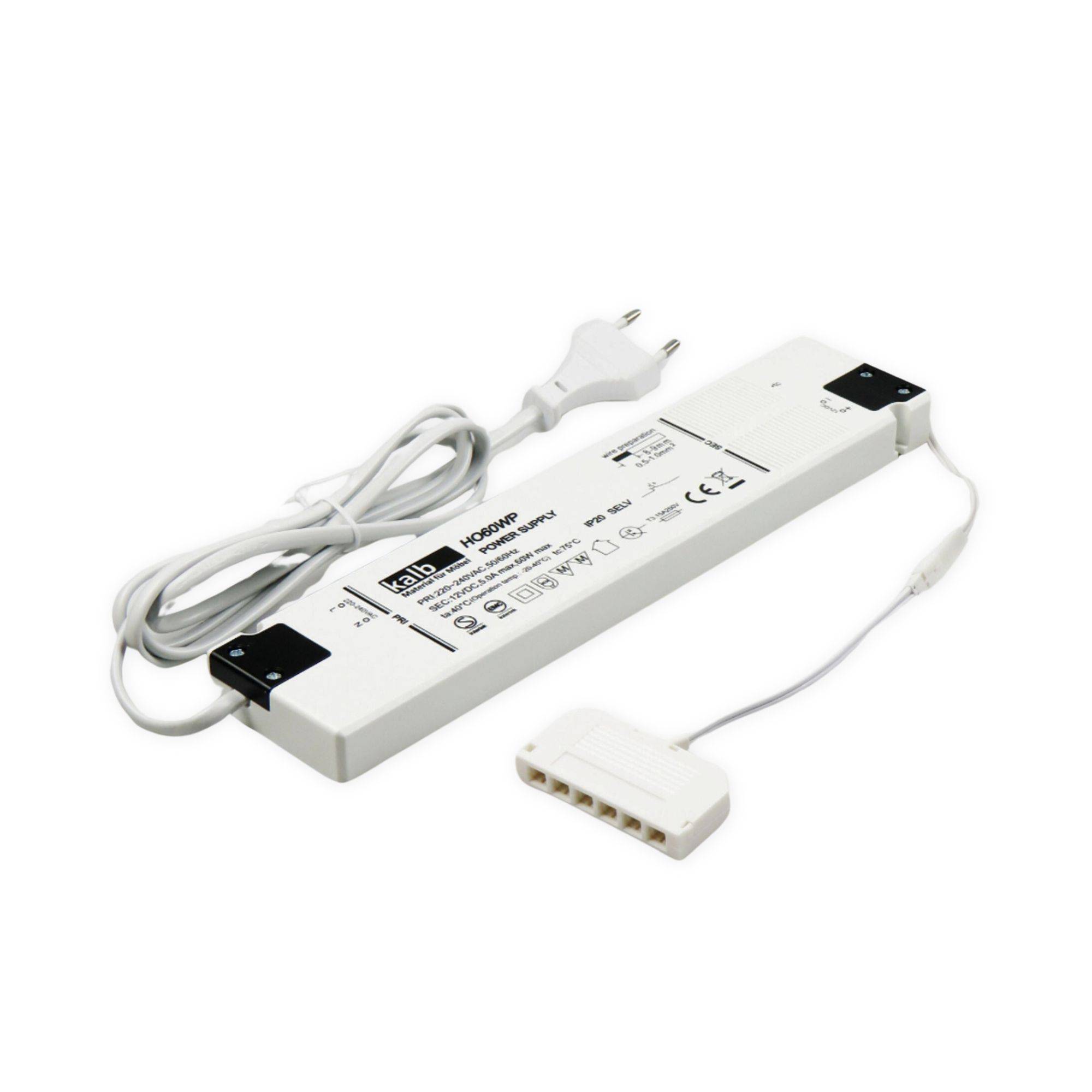 kalb | LED Netzteil 12V 30/60W Trafo Treiber Adapter LED Mini-Stecker