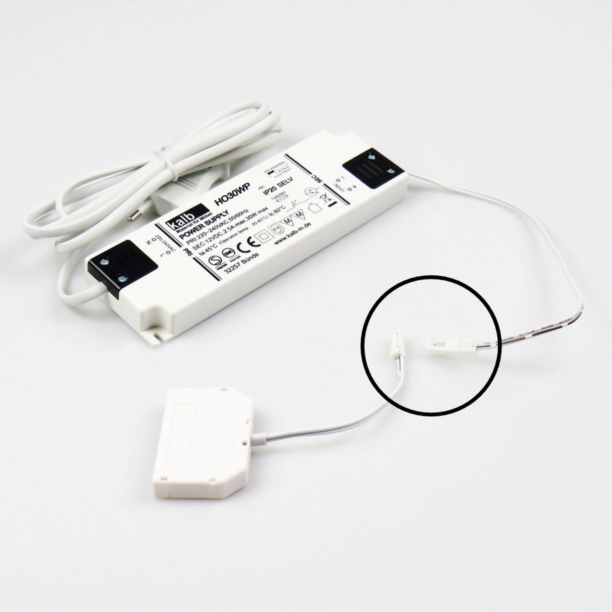 kalb | LED Netzteil 12V 30/60W Trafo Treiber Adapter LED Mini-Stecker