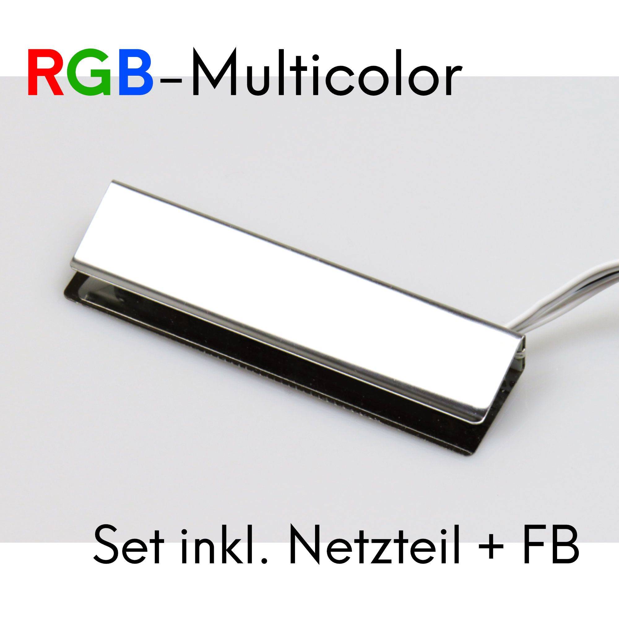 LED Glaskantenbeleuchtung, RGB, 10er SET