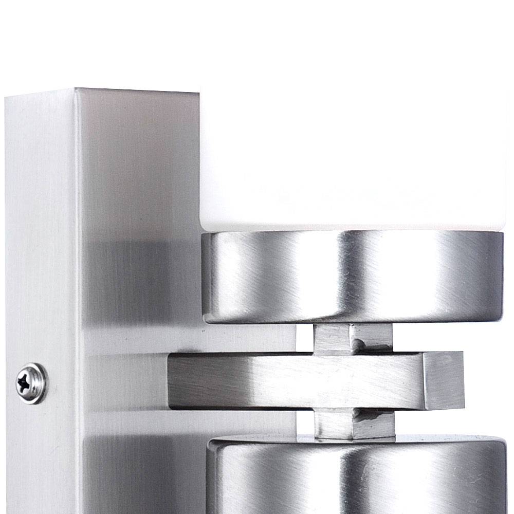 2er Set Wandlampe Spiegel Badezimmer Leuchte UP DOWN Strahler Feuchtraumleuchte Glas IP44 2-Flammig