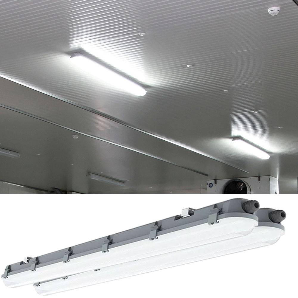 2er Set LED Decken Wannenleuchte Lampe Länge 120cm 4000 Kelvin, 4320 Lumen Feucht- und Nassraumleuchte geeignet für Garage, Keller, Werkstatt, Hall