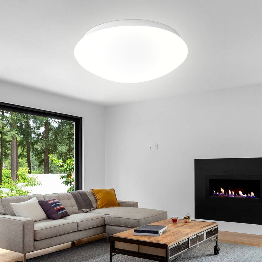 LED Decken Leuchte weiß Wohn Schlaf Zimmer Flur Beleuchtung rund Strahler Lampe
