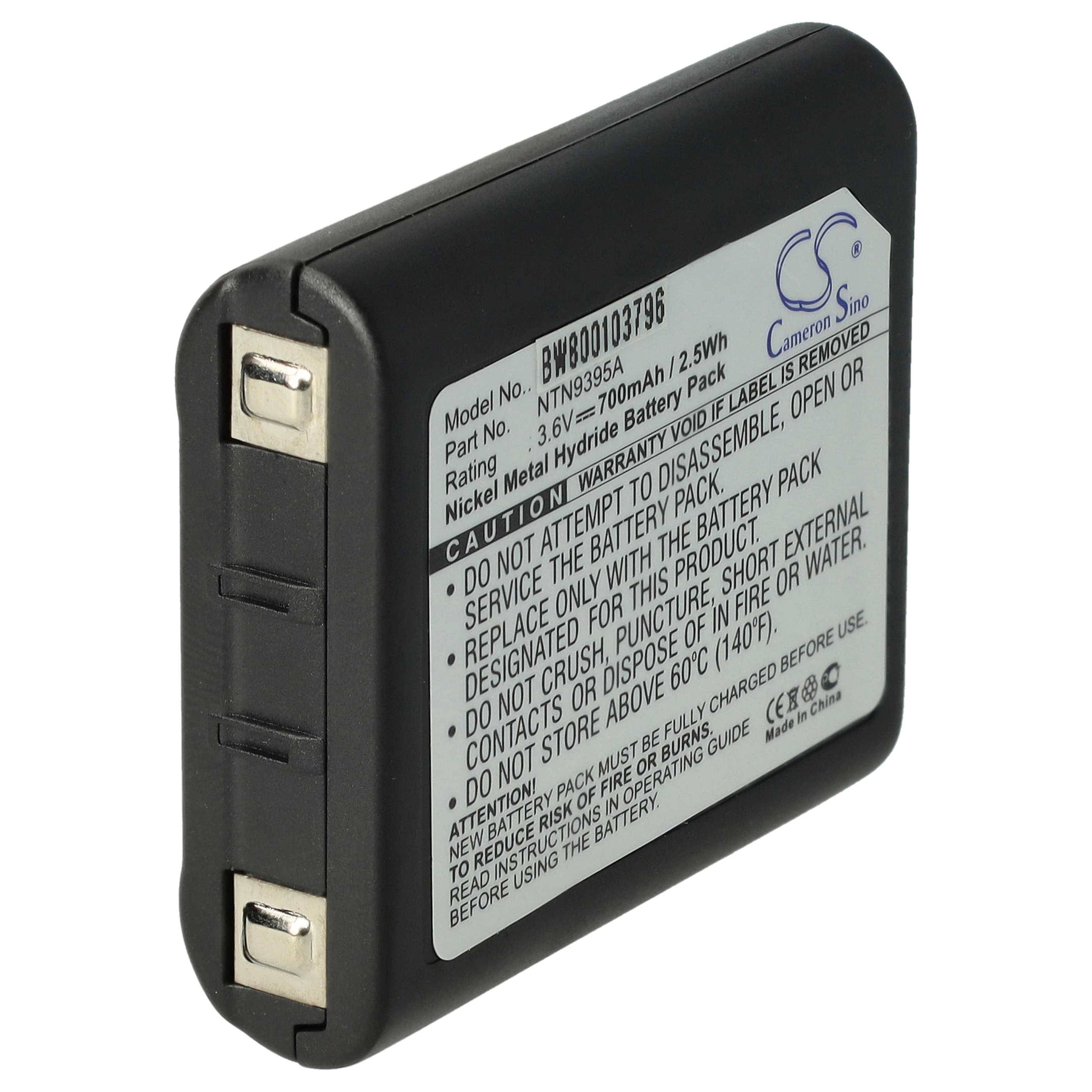 vhbw Akku kompatibel mit Motorola Talkabout T9580, T9650, T9500, T9550, T9580RSAME, T9550XLRCAMO Funkgerät, Walkie Talkie (700 mAh, 3,6 V, NiMH)