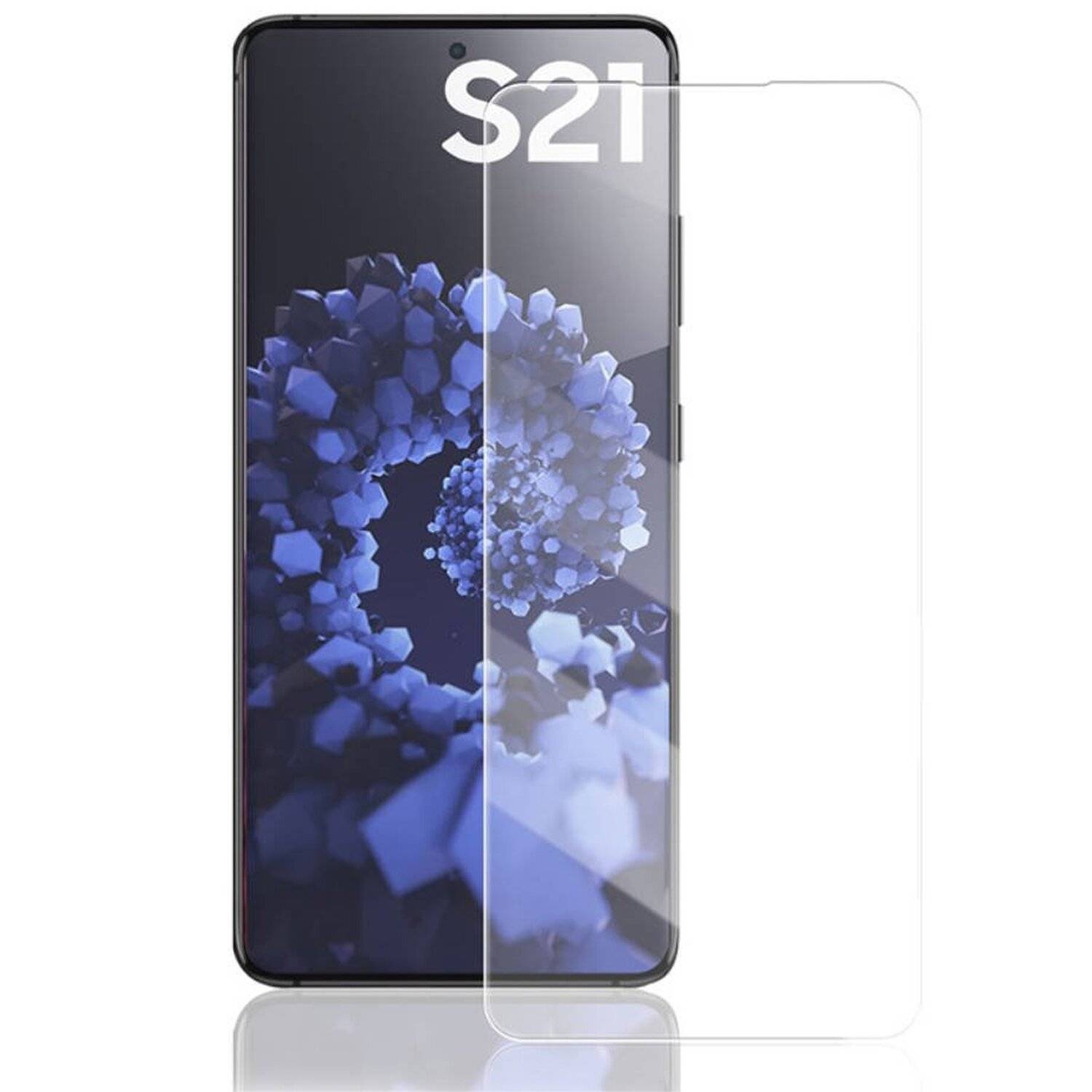 cofi1453® Schutzglas 9H kompatibel mit SAMSUNG GALAXY S21 (G991F) Displayschutzfolie Schutzfolie Passgenau Glas