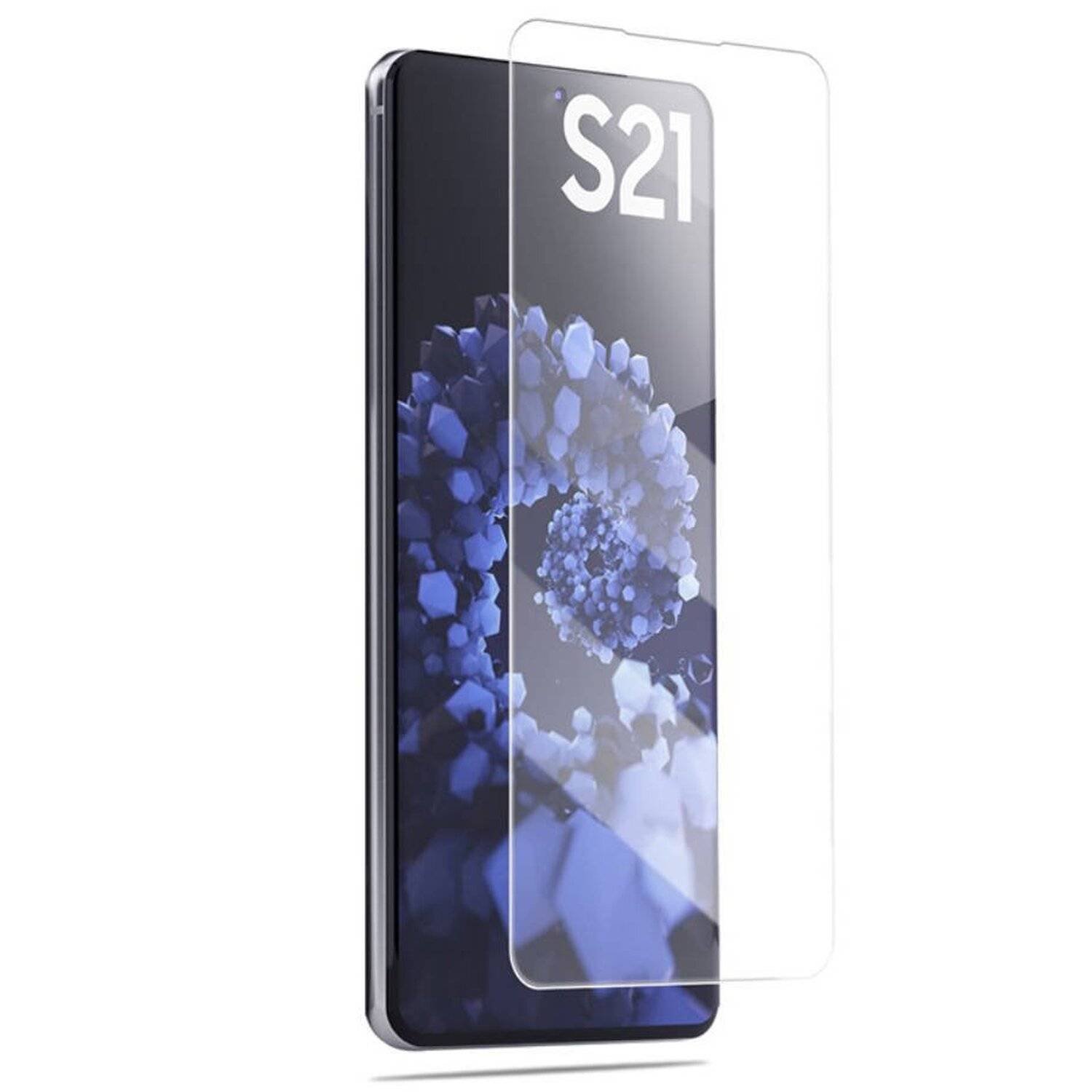 cofi1453® Schutzglas 9H kompatibel mit SAMSUNG GALAXY S21 (G991F) Displayschutzfolie Schutzfolie Passgenau Glas