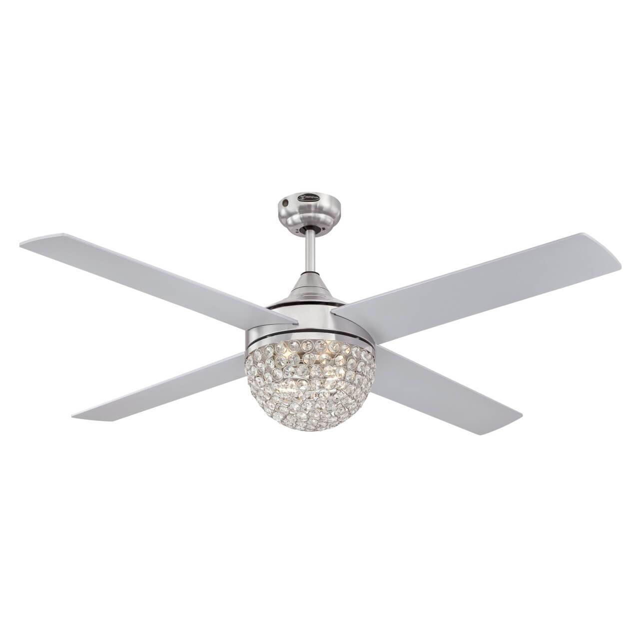 Deckenventilator Kelcie Nickel 132 cm mit Licht