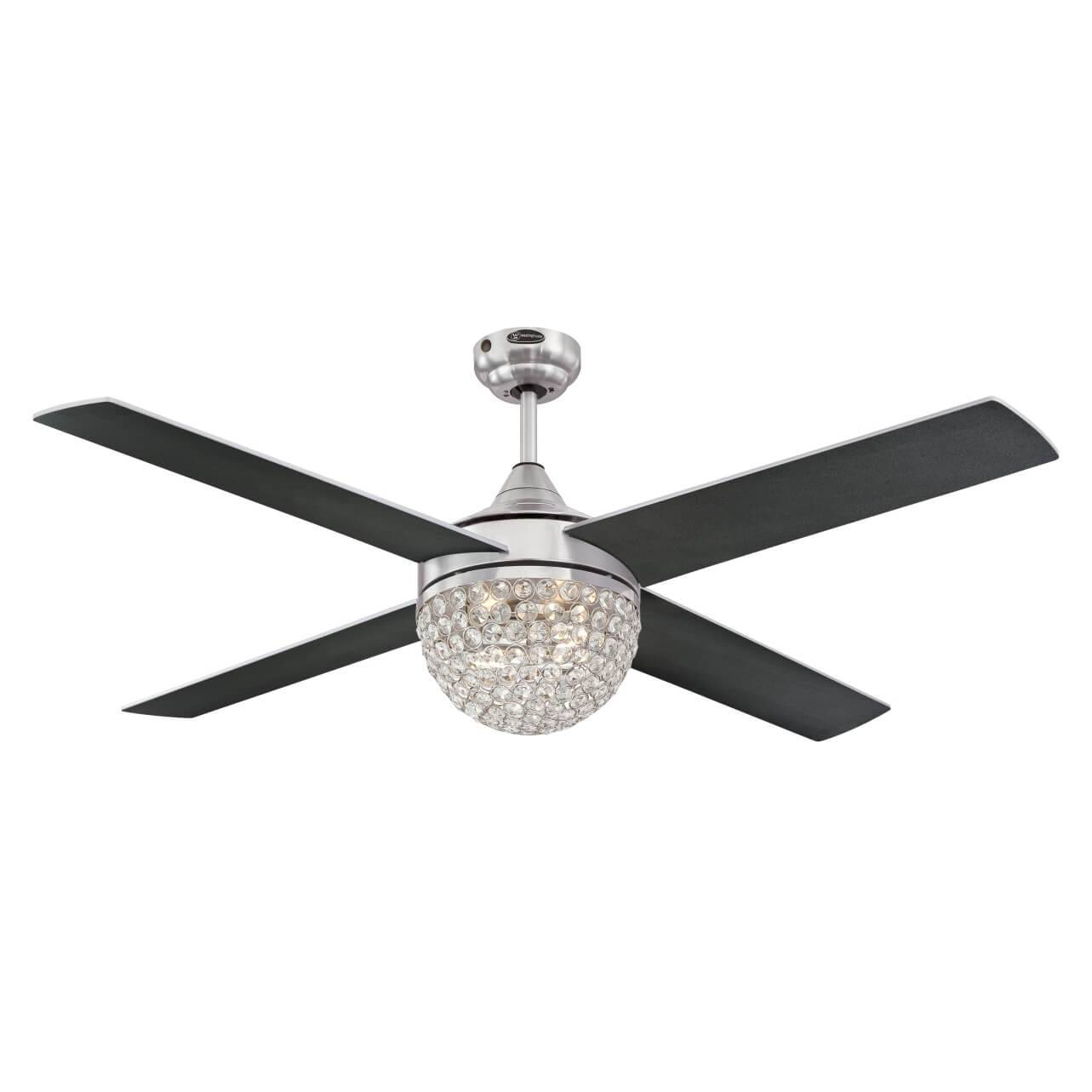 Deckenventilator Kelcie Nickel 132 cm mit Licht