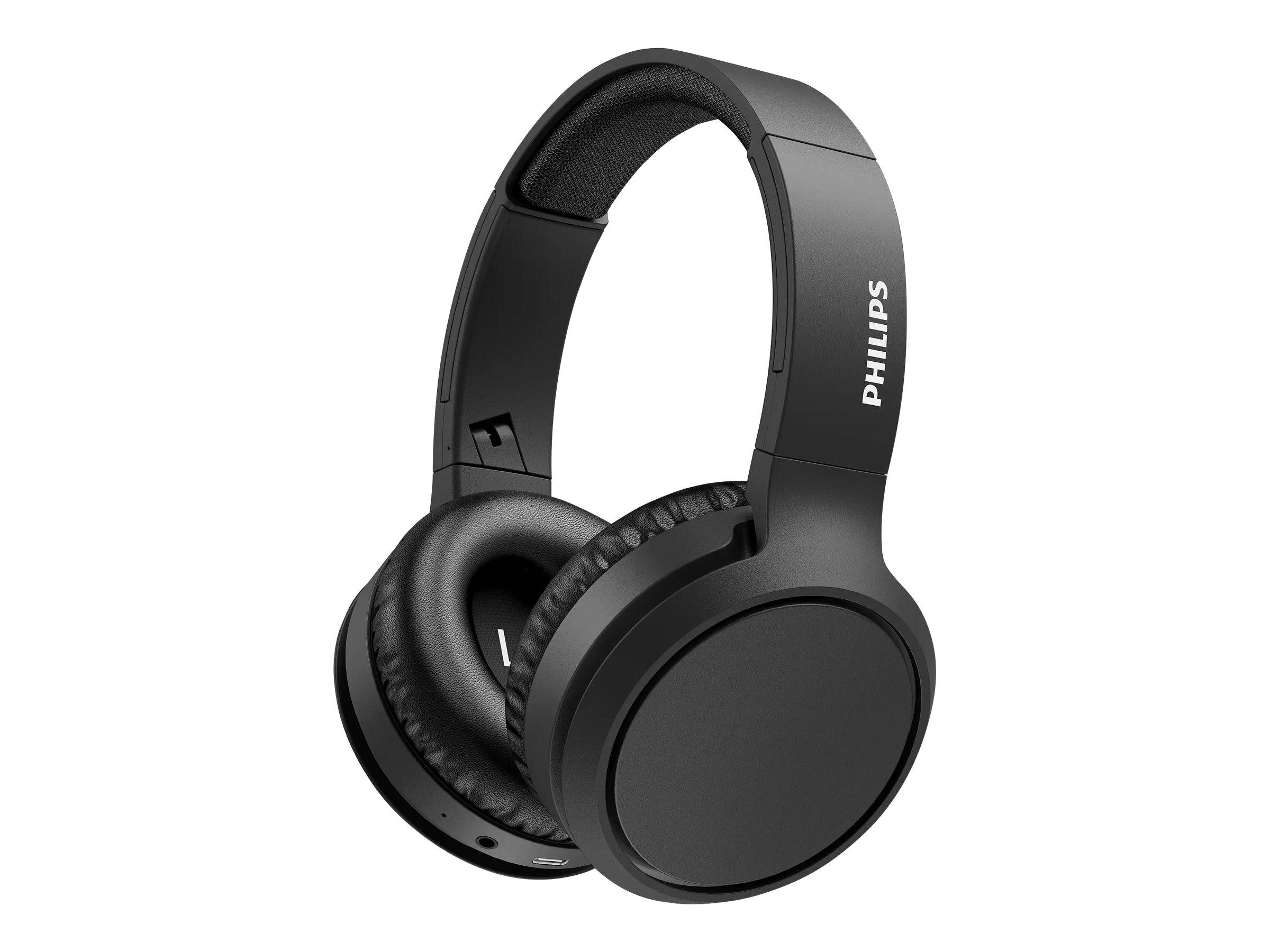 Philips TAH5205BK - Kopfhörer mit Mikrofon - ohrumschließend - Bluetooth - kabellos - Schwarz
