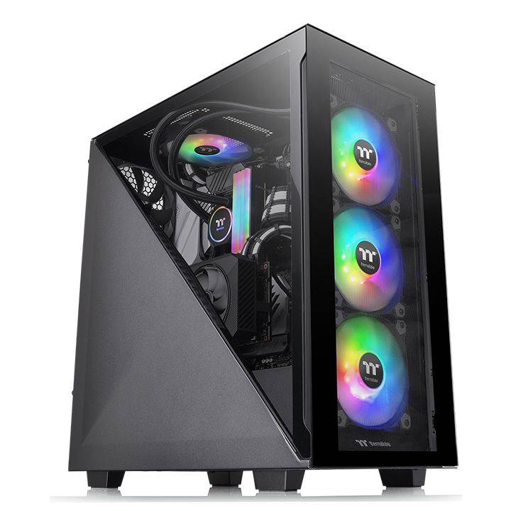 Thermaltake Divider 300 TG - Tempered Glass Edition - Tower - ATX - Seitenteil mit Fenster (gehärtetes Glas)