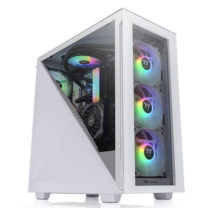 Thermaltake Divider 300 TG Snow - MDT - ATX - keine Spannungsversorgung (PS/2)