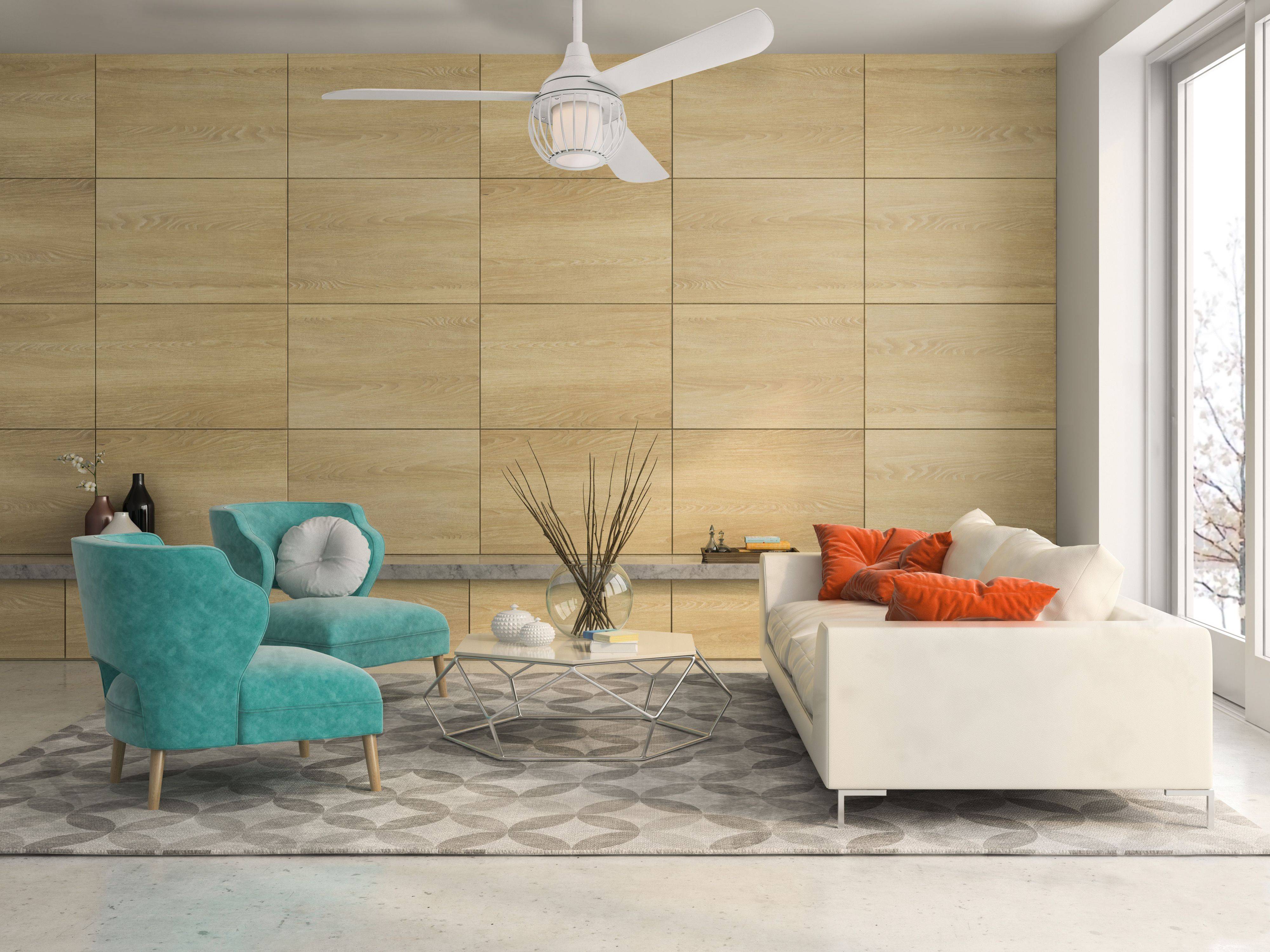 Deckenventilator Graham Weiß 132 cm mit LED Leuchte