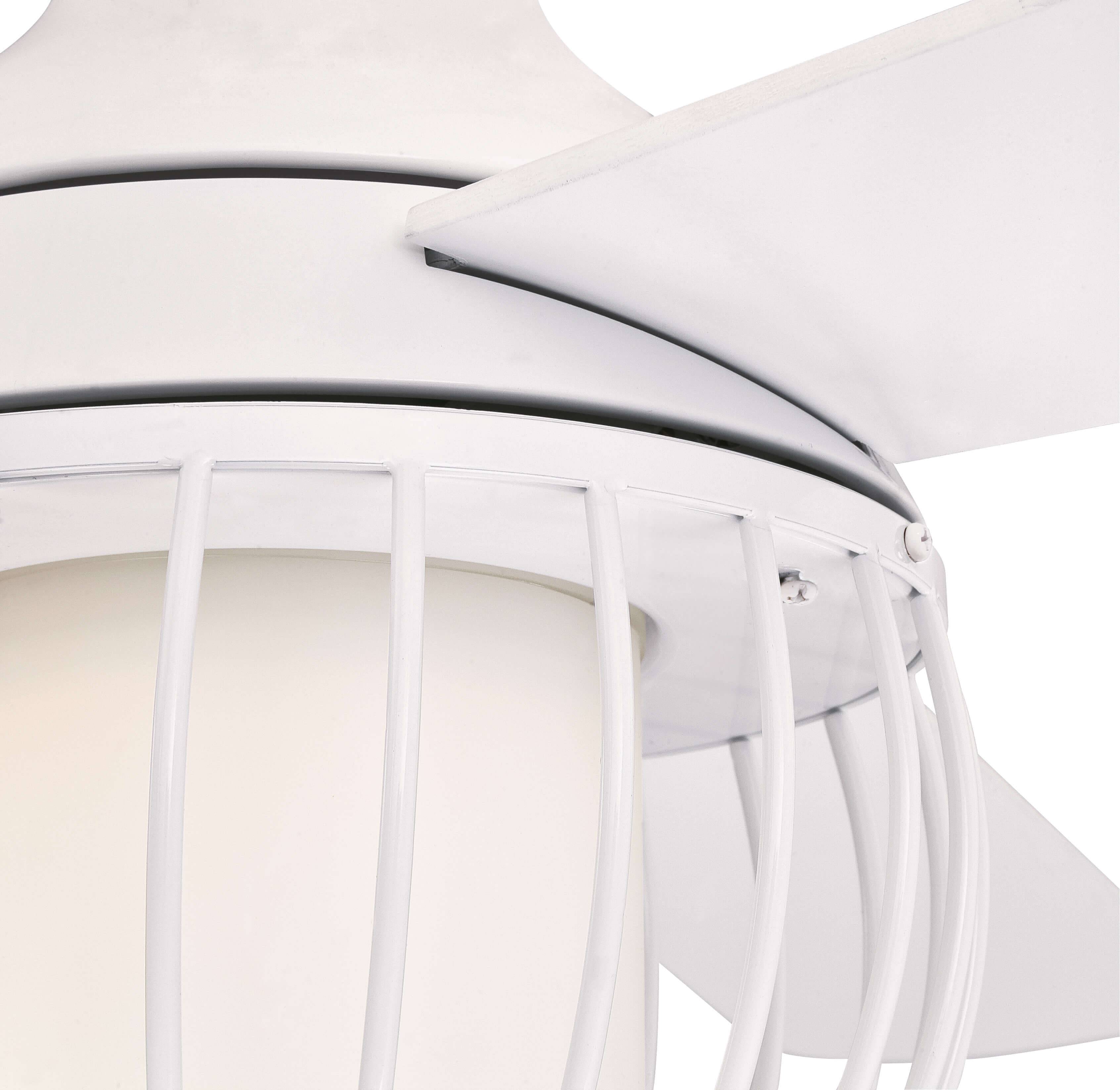 Deckenventilator Graham Weiß 132 cm mit LED Leuchte