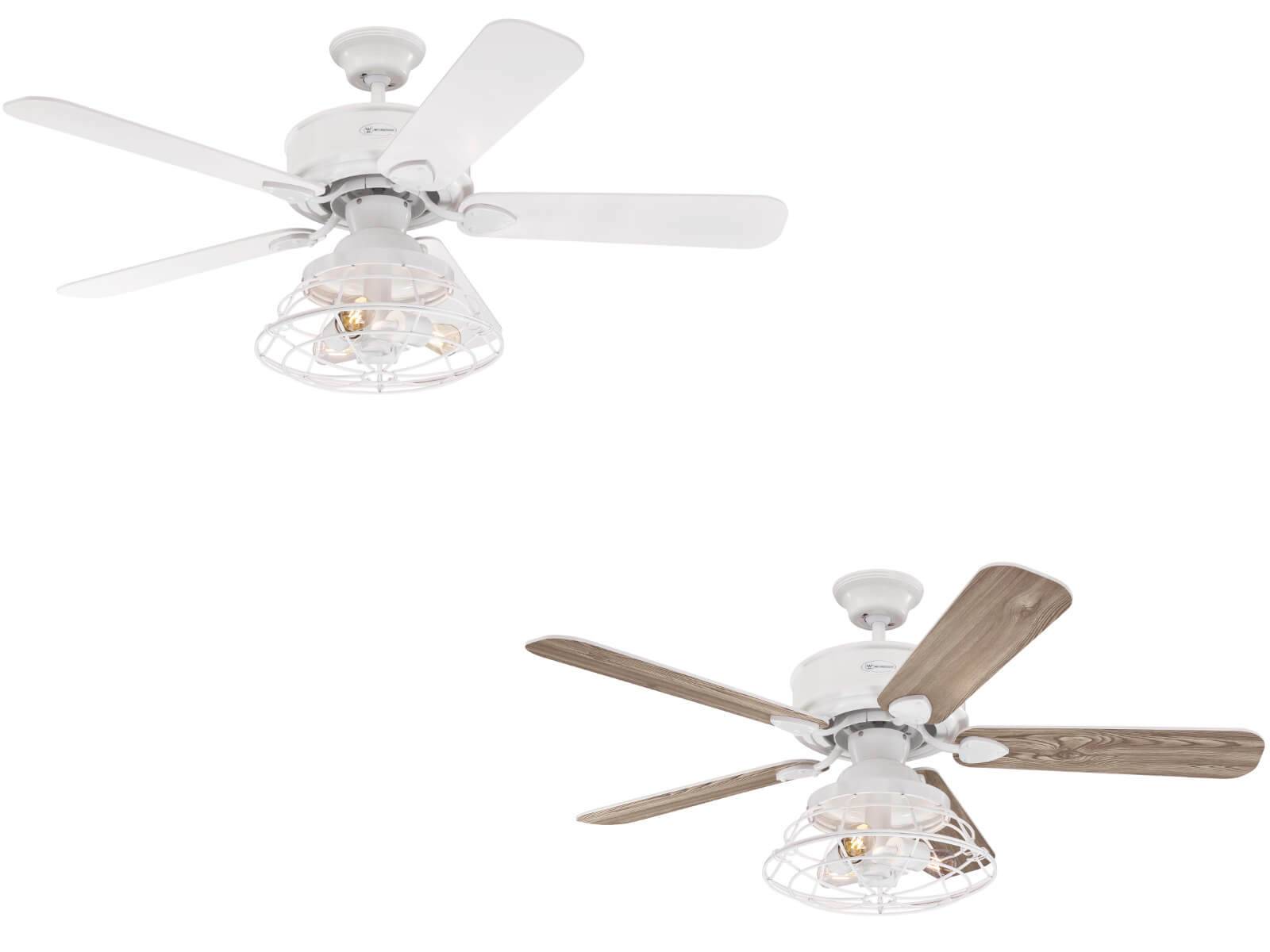 Deckenventilator Barnett Weiß 122 cm mit LED Leuchte