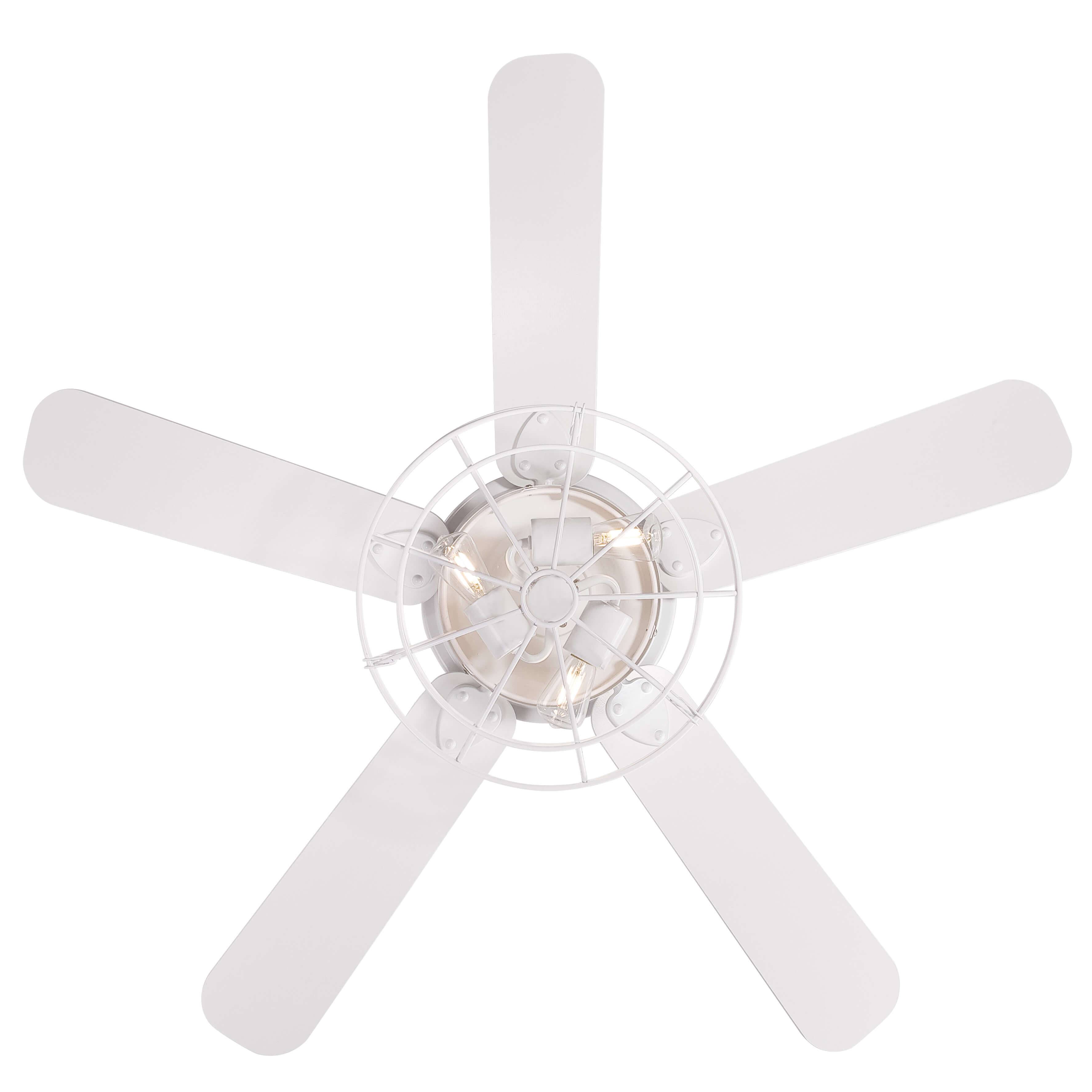 Deckenventilator Barnett Weiß 122 cm mit LED Leuchte