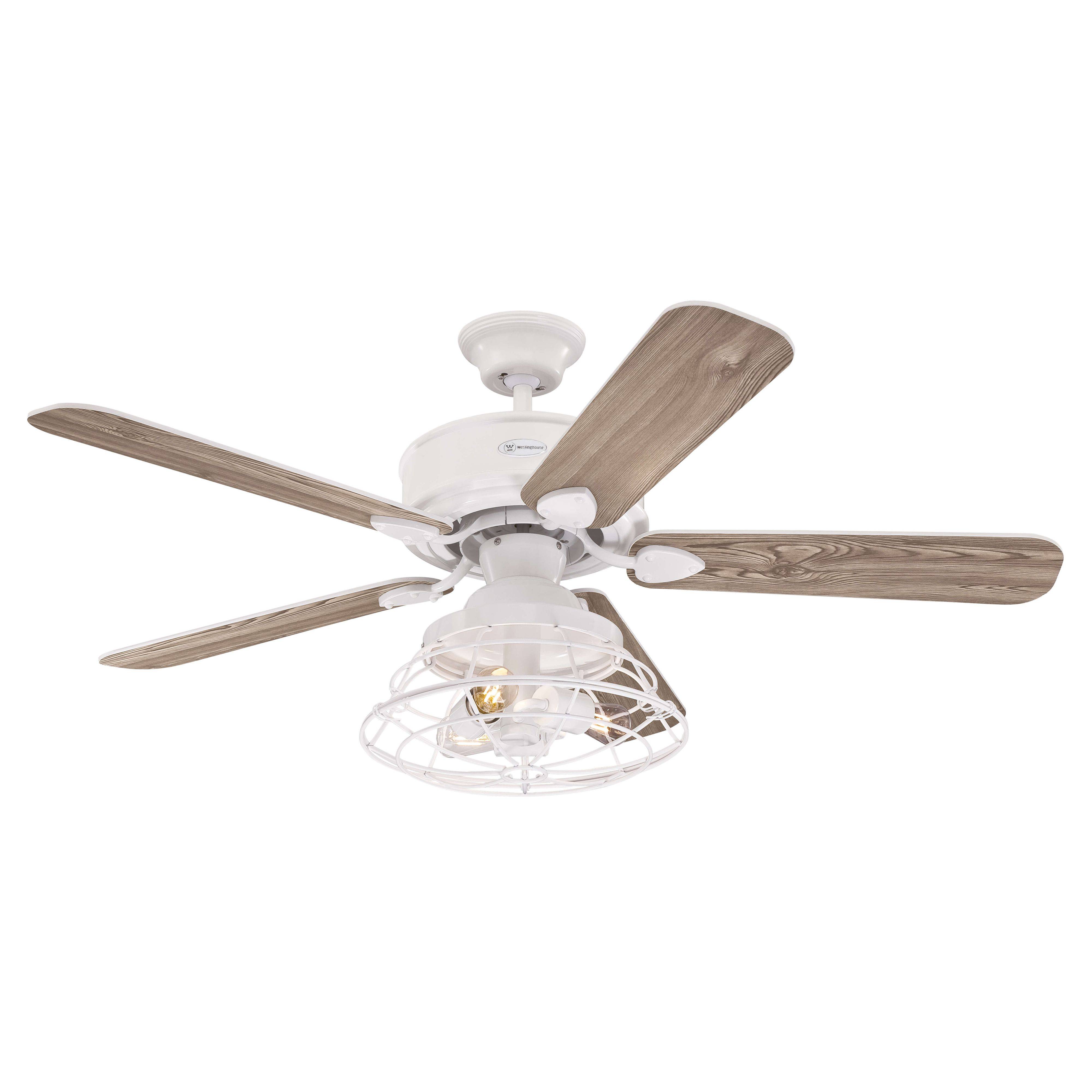 Deckenventilator Barnett Weiß 122 cm mit LED Leuchte