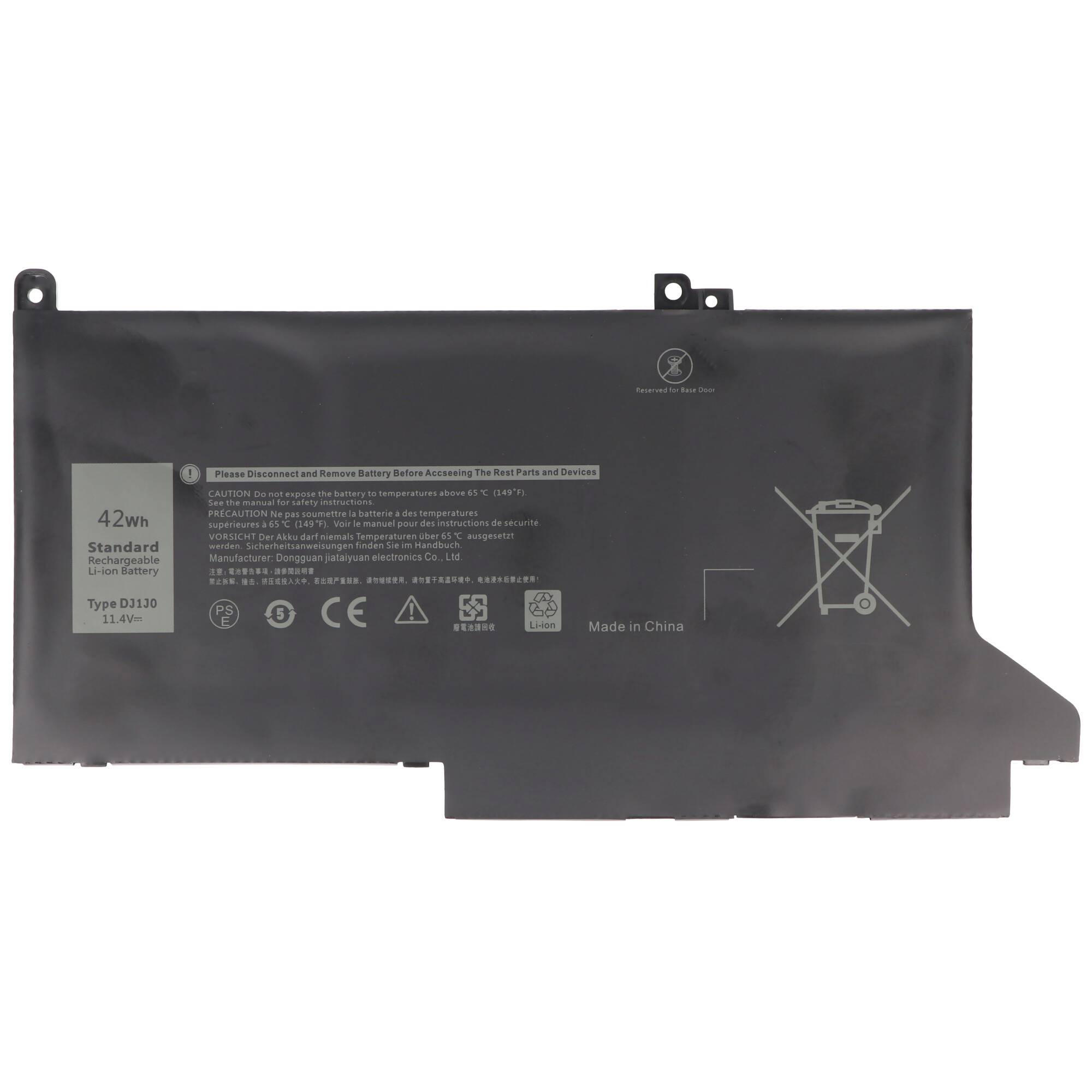 Akku passend für Dell Latitude 12 7480, 12 7000, 12 7280, PGFX4, 451-BBZL, 11,4V, 3650mAh