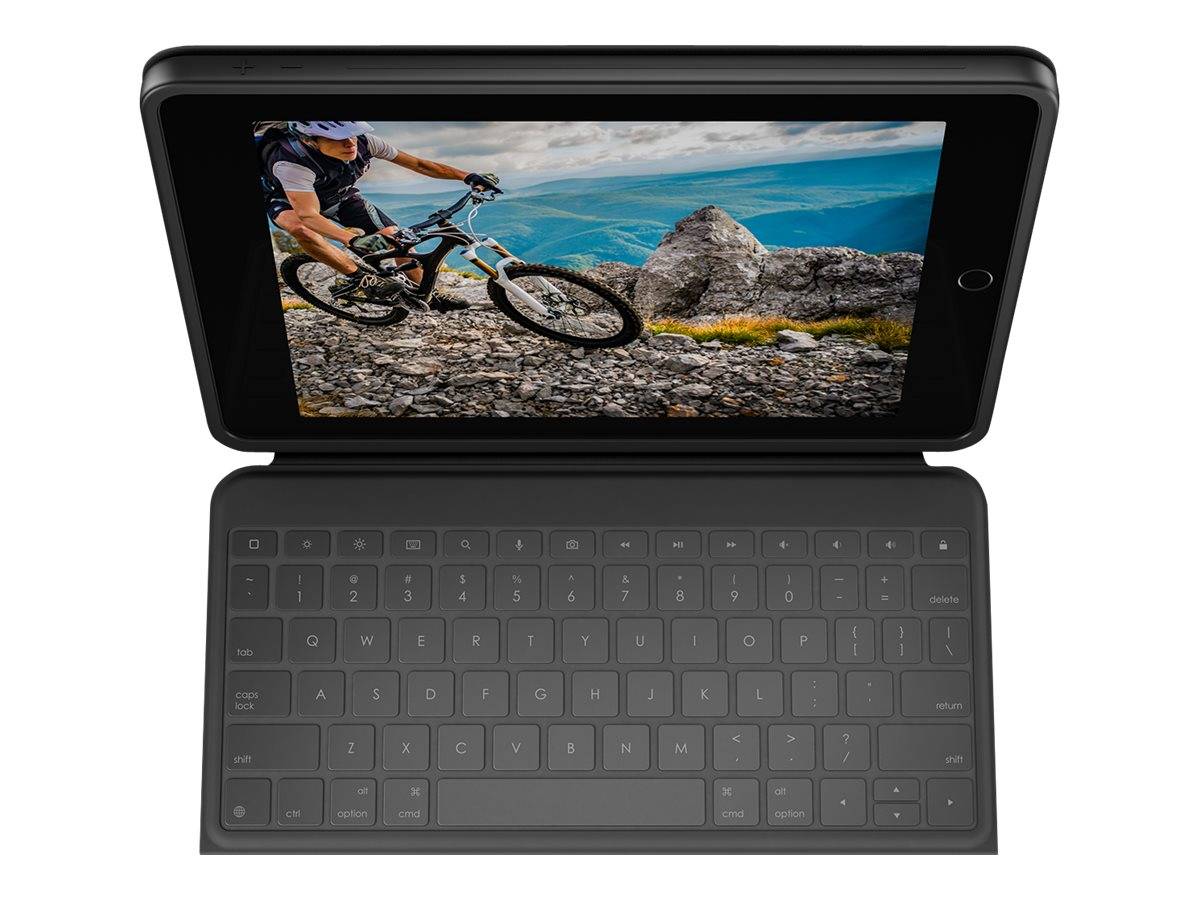 Logitech Rugged Combo 3 - Tastatur und Foliohülle - Apple Smart connector - Classic Blue - für Apple 10.2-inch iPad (7. Generation, 8. Generation)