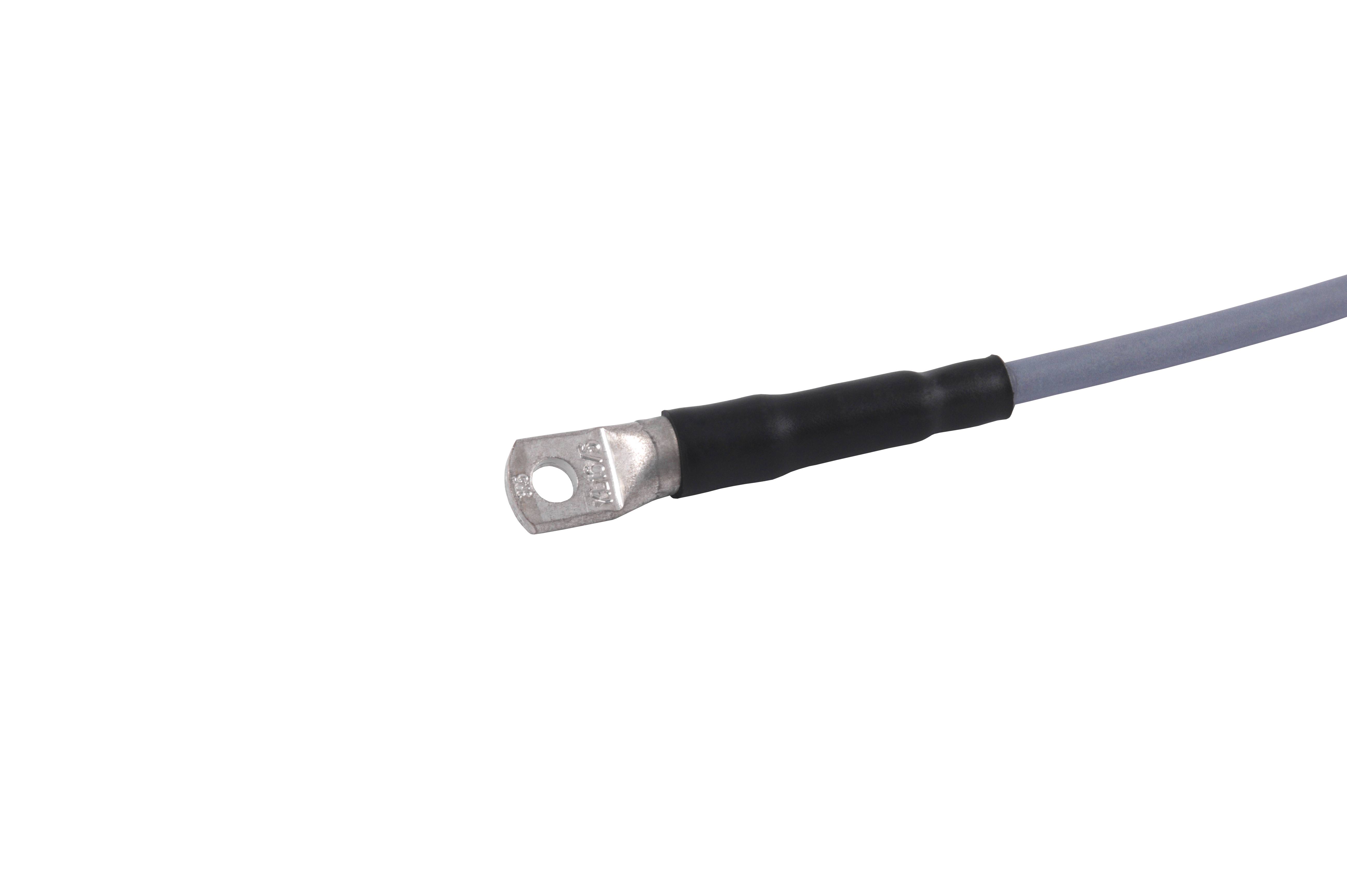 promesstec Pt1000 Temperaturfühler mit Rohrkabelschuh / Bohrung M5 / 2m PVC-Leitung / 2-Leiter / Klasse A / -35°C...+85°C