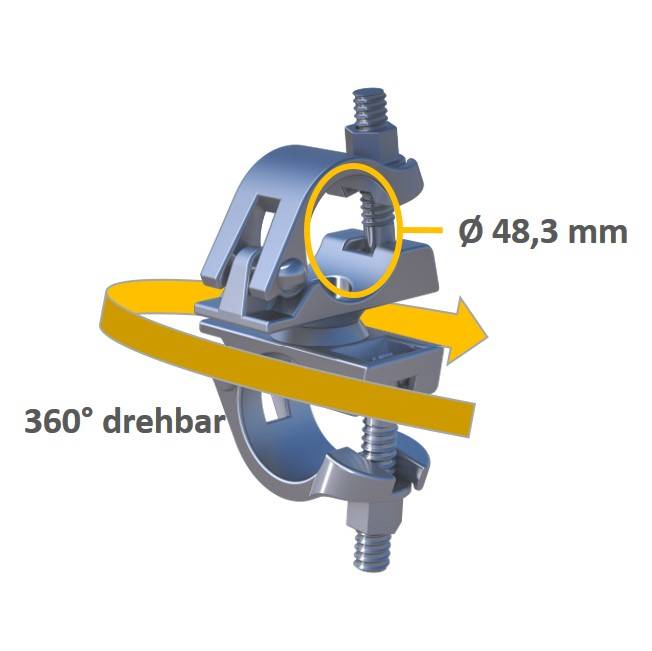 Drehkupplung B 48 x 48 - Schlüsselweite:19