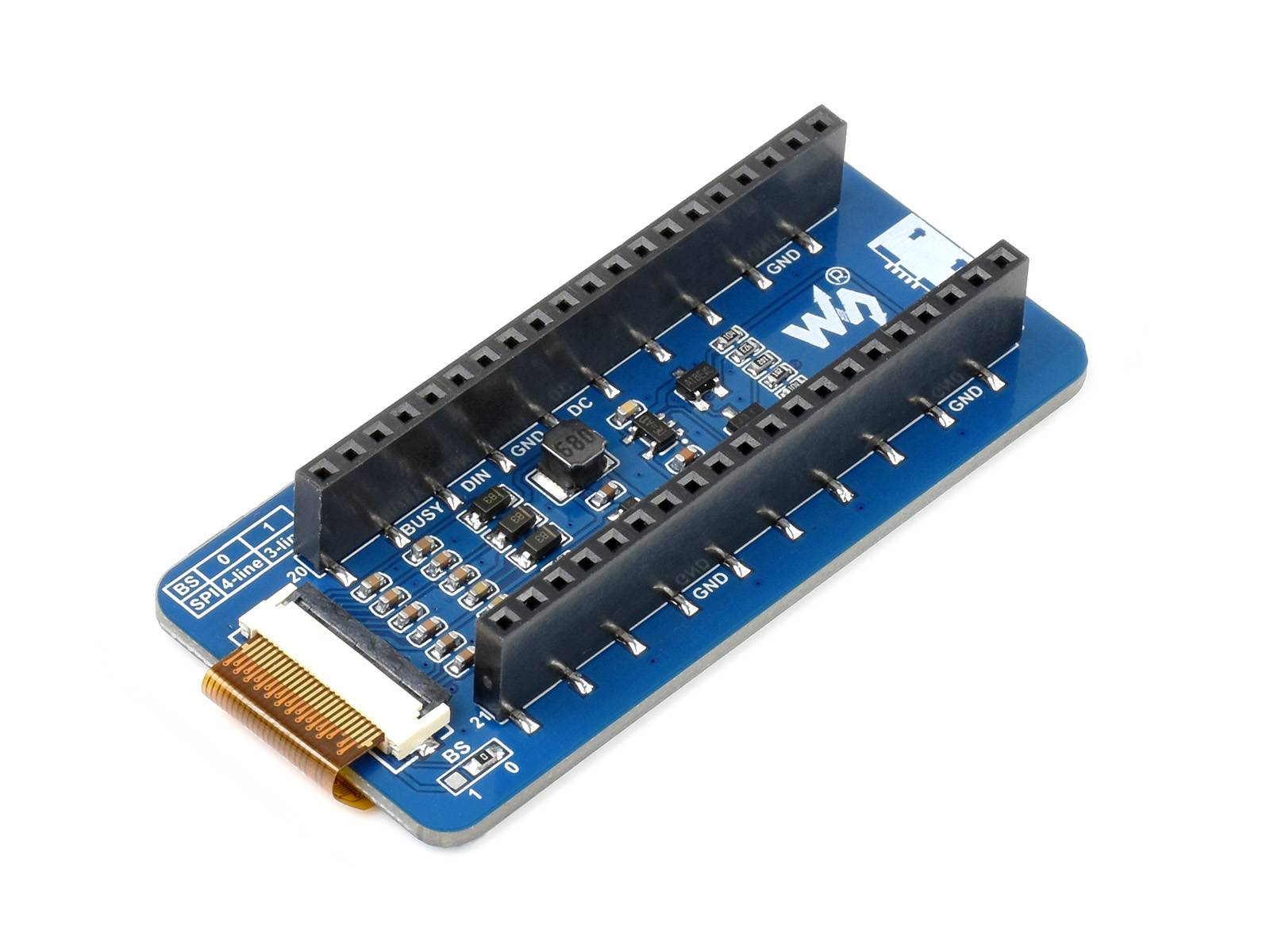 WaveShare 2.13inch E-Paper E-Ink Display Module for Raspberry Pi Pico, 250×122, Black / White, SPI