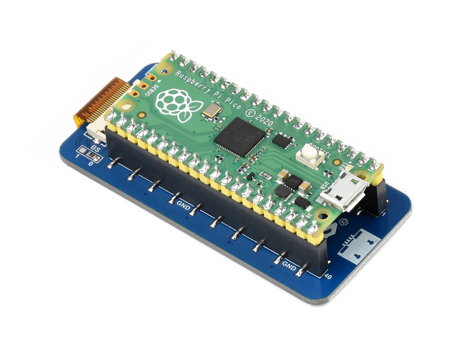 WaveShare 2.13inch E-Paper E-Ink Display Module for Raspberry Pi Pico, 250×122, Black / White, SPI