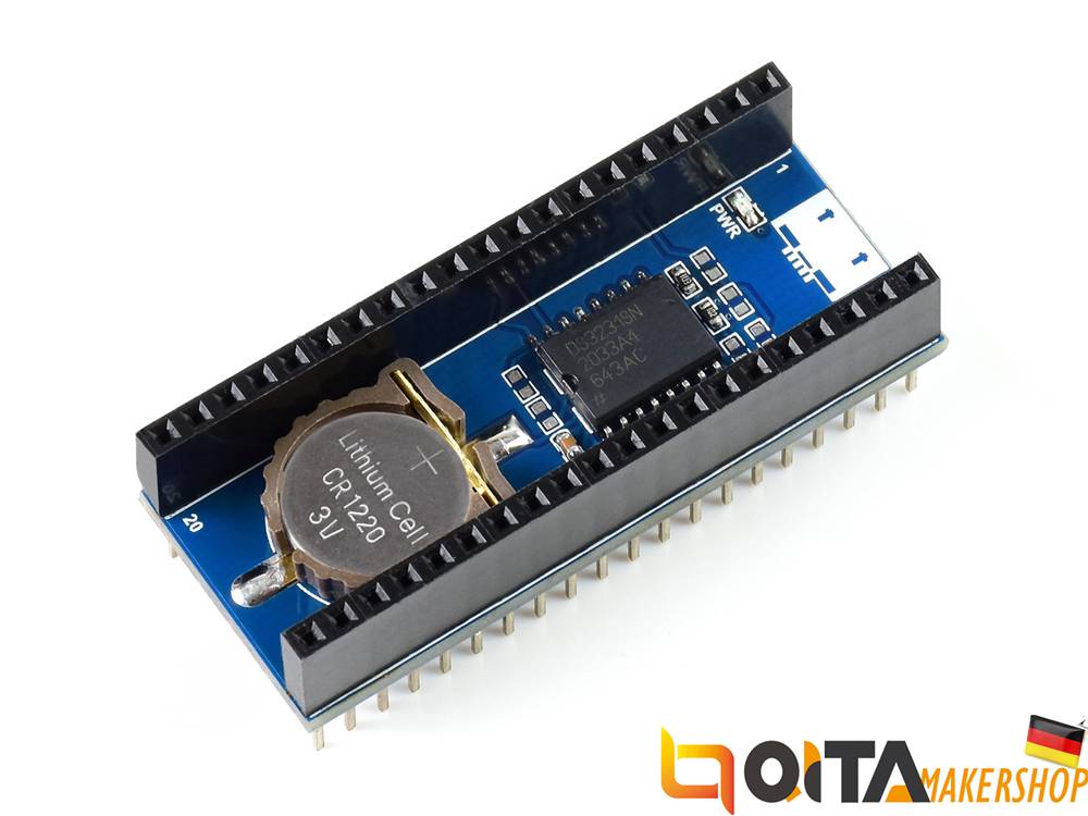 WaveShare Precision RTC Module for Raspberry Pi Pico, Onboard DS3231 Chip