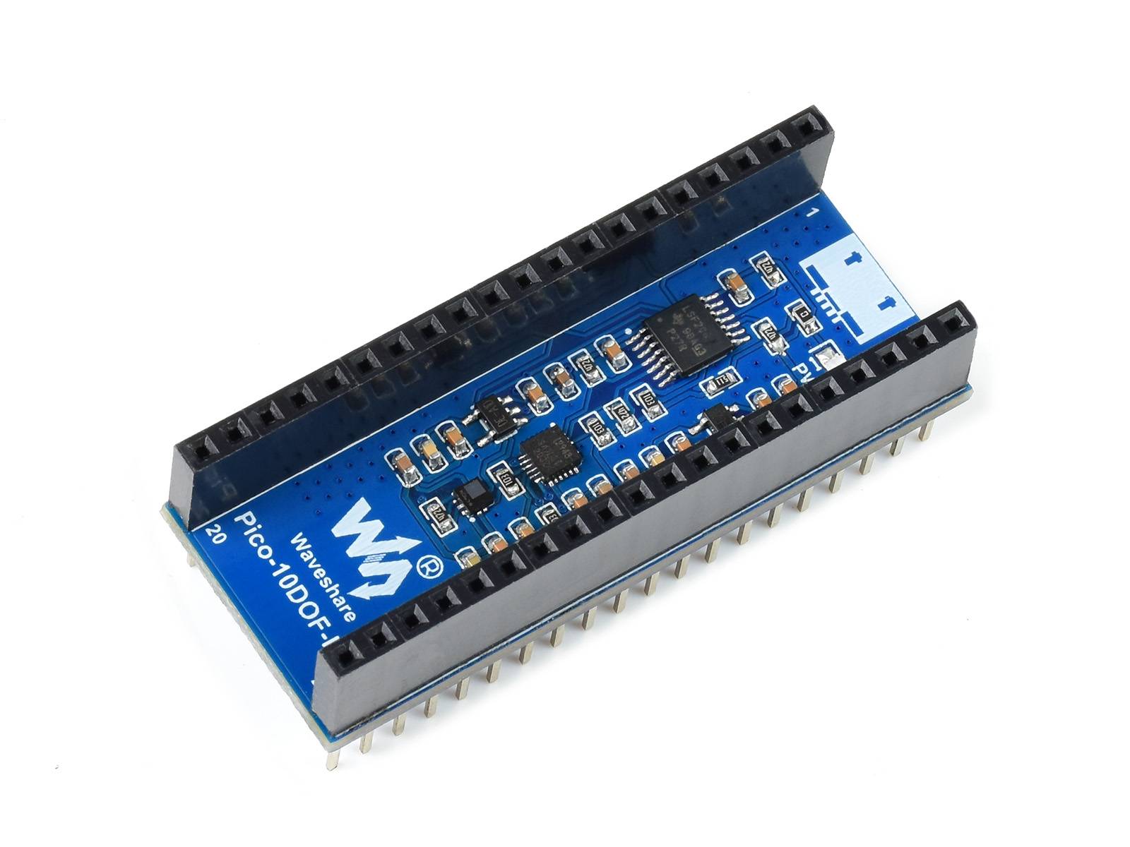 WaveShare 10-DOF IMU Sensor Module for Raspberry Pi Pico, Onboard ICM20948 and LPS22HB Chip