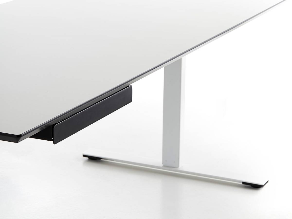 TecLines TUS014B ausziehbare Unterbau Schublade S, schwarz