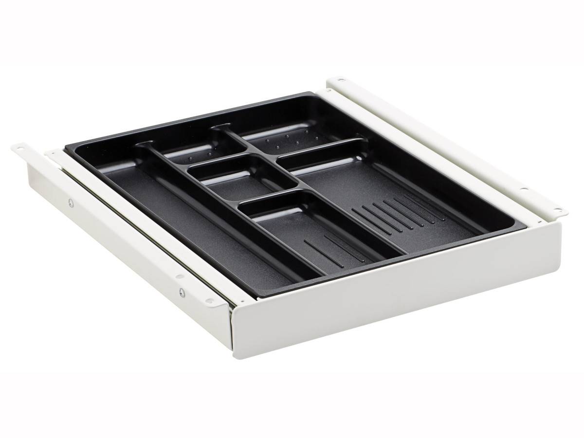 TecLines TUS014W ausziehbare Unterbau Schublade S, weiß