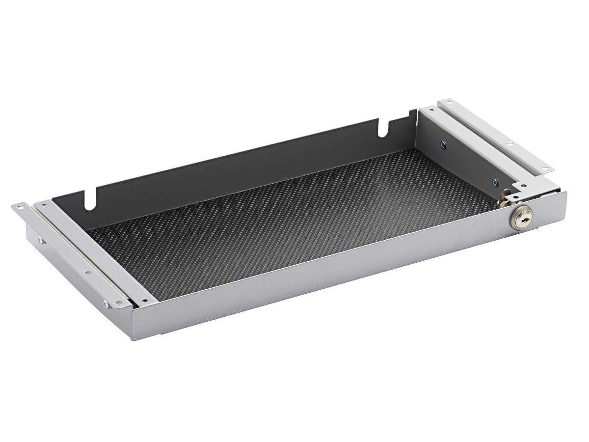 TecLines TUS008A Unterbau Schublade 186mm tief S, abschließbar, silber