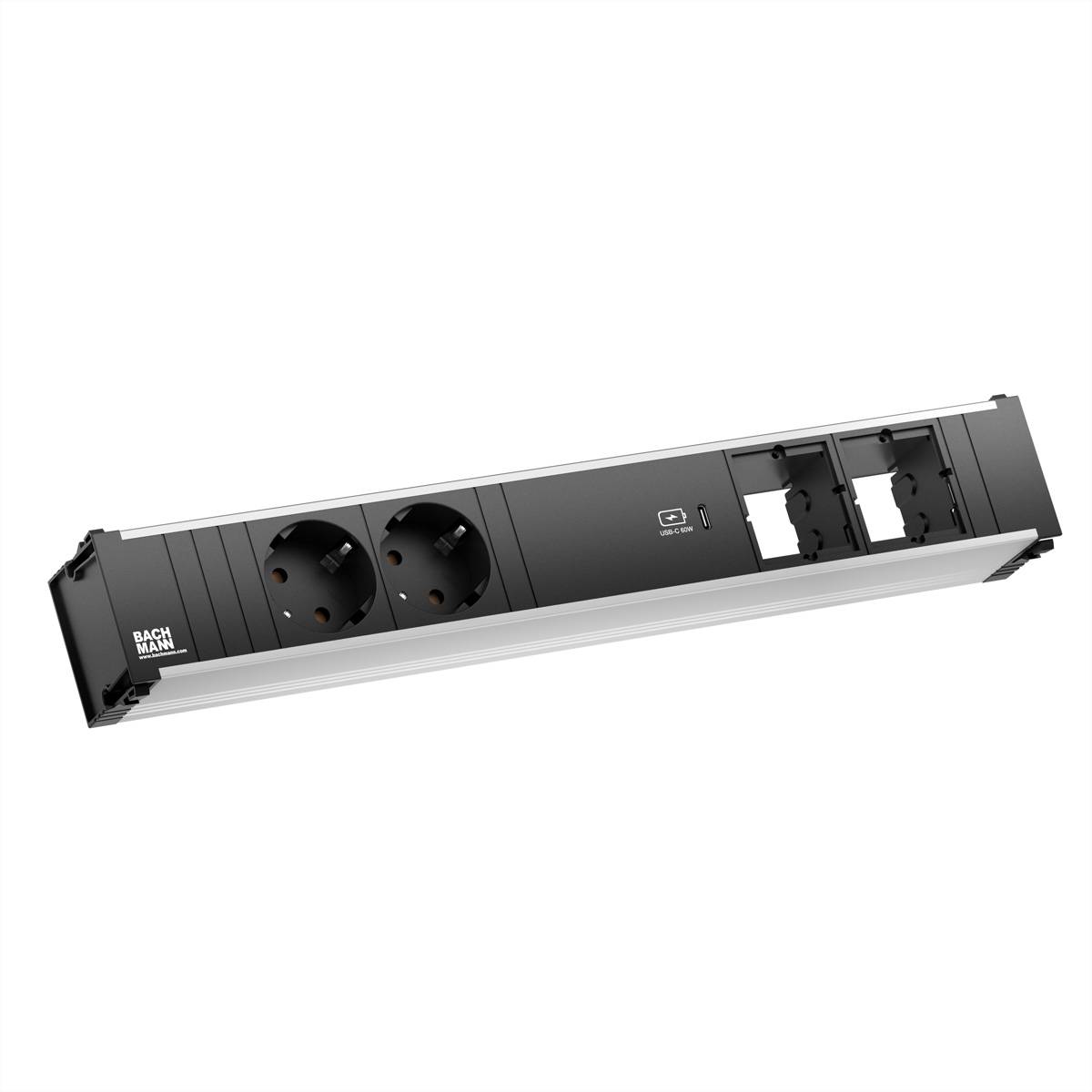 Bachmann CONI - Steckdosenleiste - Wechselstrom 250 V - Eingabe, Eingang GST18i3 - Ausgangsanschlüsse: 2 (24 pin USB-C,