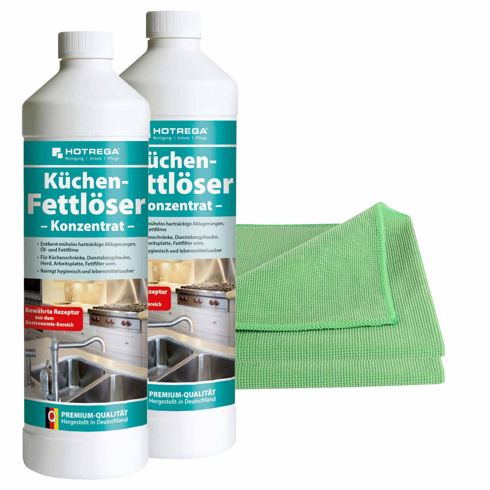 HOTREGA Küchen Fettlöser Konzentrat Set 4-teilig