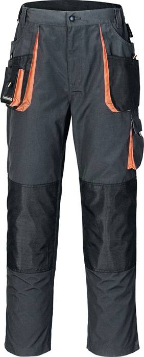 Herrenhose Gr.58 dunkelgrau/schwarz/orange TERRATREND