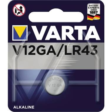 Varta Knopfzelle 04278101401 V12GA 1,5V 80mAh Alkali-Mangan