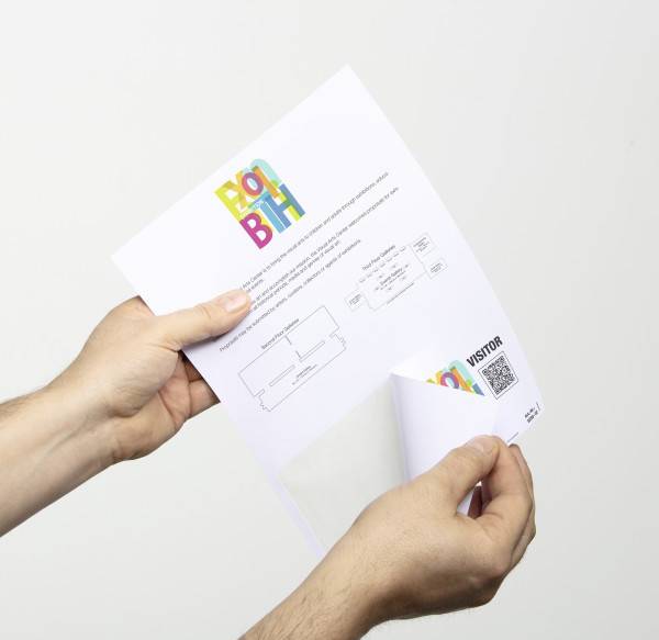 DURABLE - Namensschild - weiß (Packung mit 100)