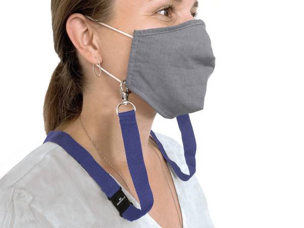 Durable 852807, Gesichtsmaske, Textil, Blau, 44 cm, 20 mm