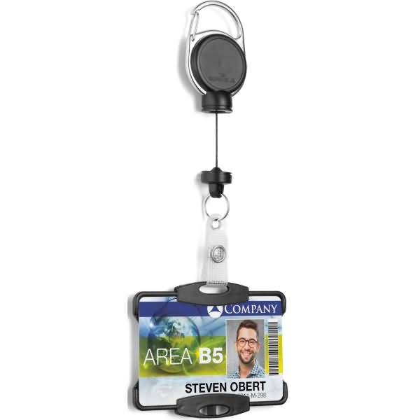 Ausweishalter mit Jojo Extra Strong für 1 Ausweiskarte schwarz