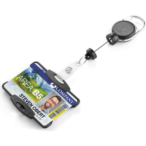 Ausweishalter mit Jojo Extra Strong für 1 Ausweiskarte schwarz