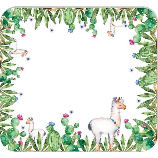 Mousepad-Block 24x22cm 30 Blatt 'Lama'