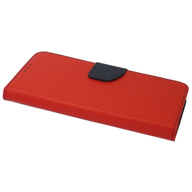 Buch Tasche "Fancy" für SAMSUNG GALAXY A52 (A525F) Handy Hülle Etui Schutzhülle mit Standfunktion, Kartenfach Rot-Blau