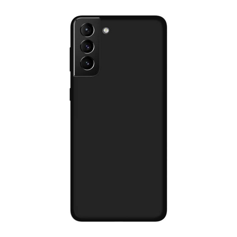 cofi1453® Silikon Hülle Basic kompatibel mit SAMSUNG GALAXY S21 PLUS ( G996F ) Case TPU Soft Handy Cover Schutz Schwarz
