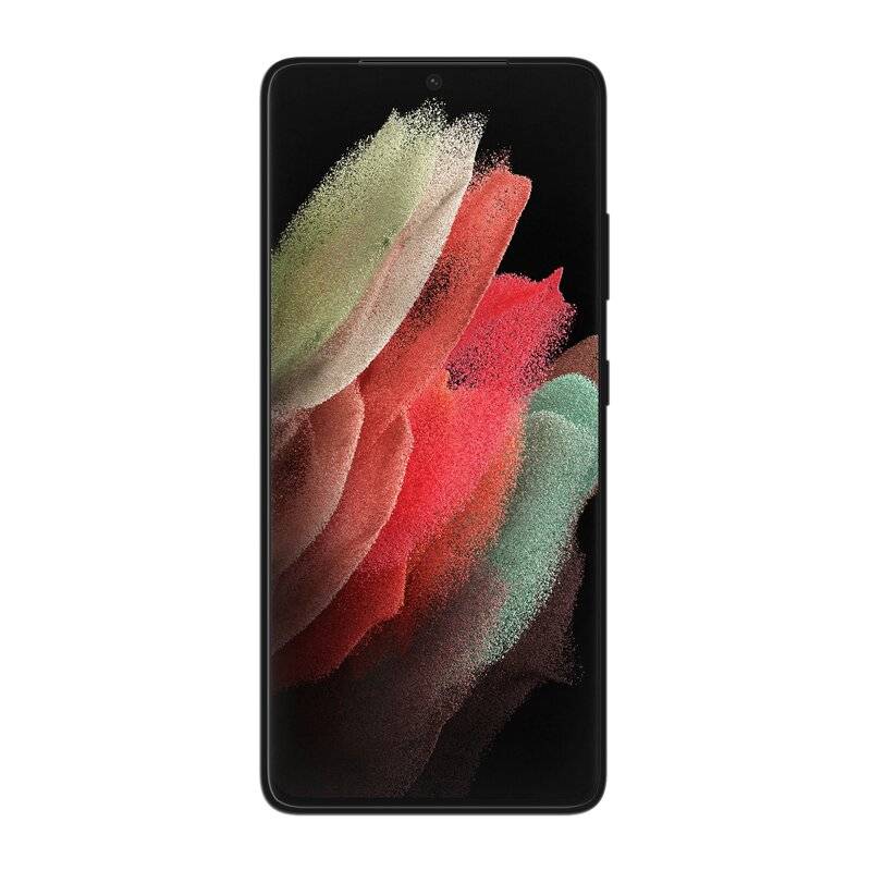cofi1453® Silikon Hülle Basic kompatibel mit SAMSUNG GALAXY S21 ULTRA ( G998B ) Case TPU Soft Handy Cover Schutz Schwarz